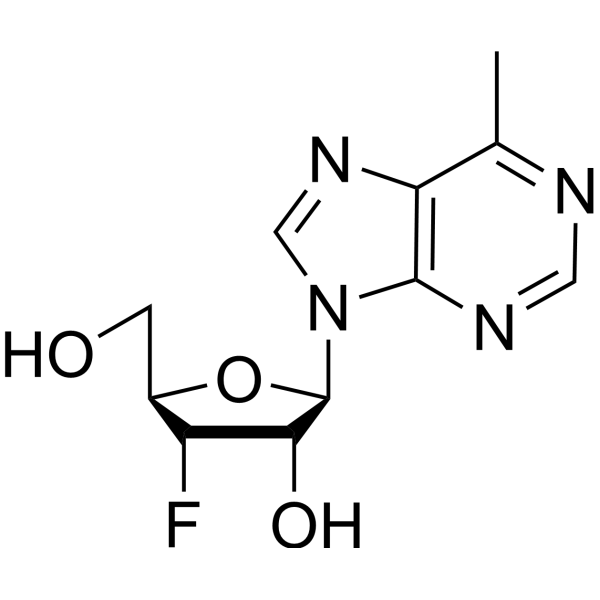9-(3-Deoxy-3-fluoro-β-D-ribofuranosyl)-6-methyl-9H-purine 1612191-88-4